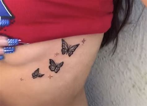 butterfly underboob tattoo|Breast Tattoos